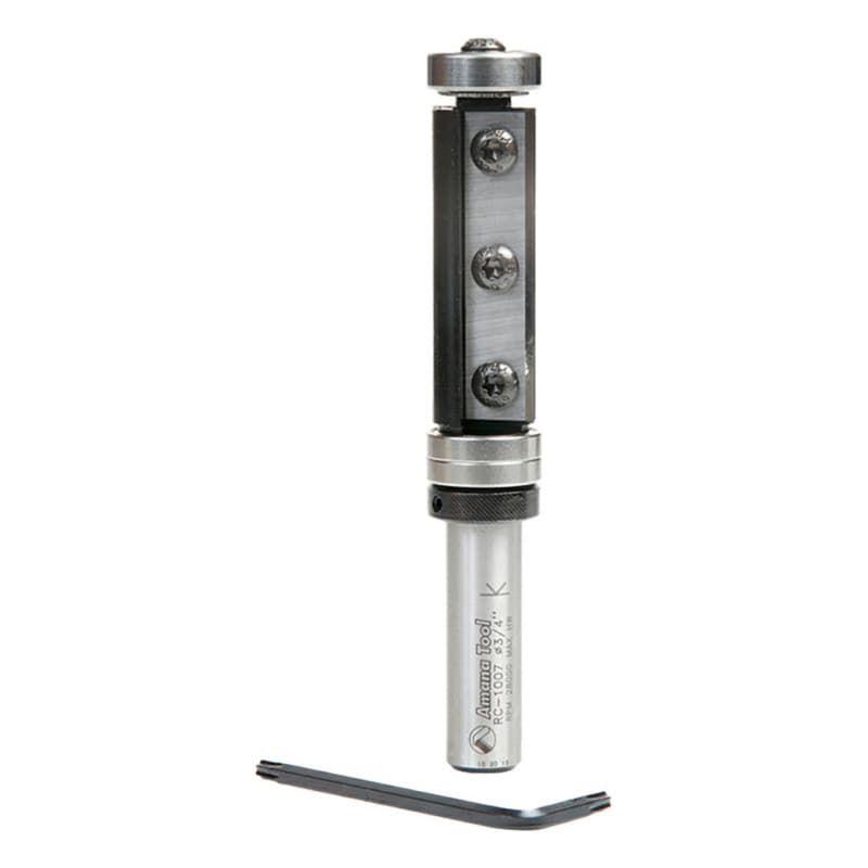 3/4" x 4-1/4" Insert Flush Trim Bit, 2-Flute, 1/2" Shank