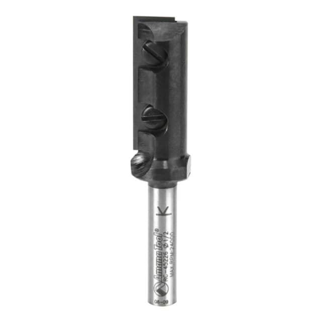 In-Tech 1/2" x 2-5/8" Insert Straight Plunge Router Bit, 1-Flute, 1/4" Shank