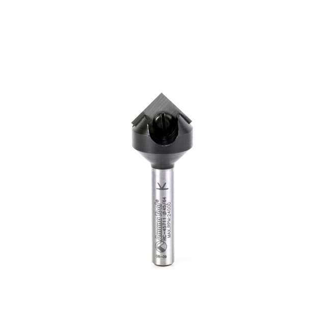 11/16" x 1-61/64" Insert Signmaking V-Groove Router Bit, 1-Flute, 1/4" Shank
