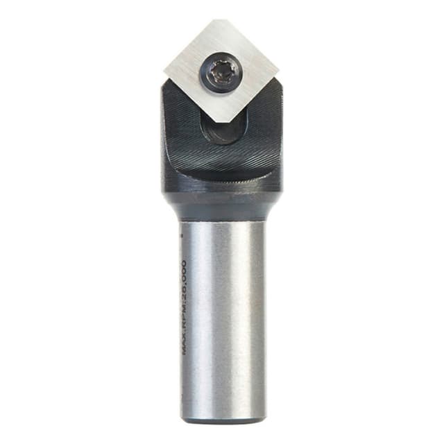 43/64" x 2-9/32" Insert Double Edge Folding V-Groove Router Bit for Shaping Composite Panel, 2-Flute, 1/2" Shank