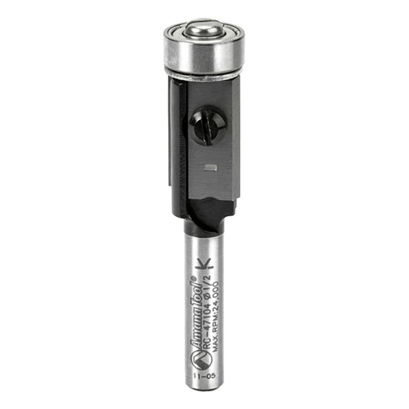 1/2" x 2-5/16" Insert Flush Trim Bit, 2-Flute, 1/4" Shank