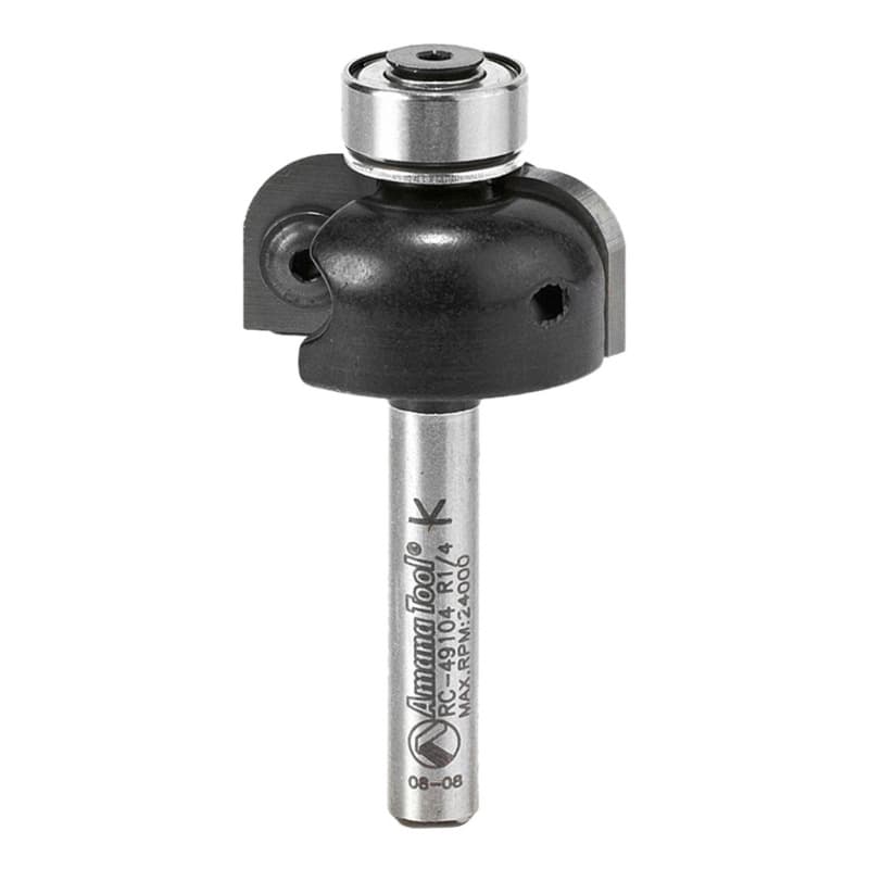 1" x 1/4" Radius In-Tech Insert Cove Router Bit, 1/4" Shank