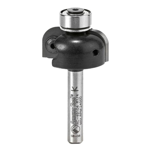 1" x 1/4" Radius In-Tech Insert Cove Router Bit, 1/4" Shank