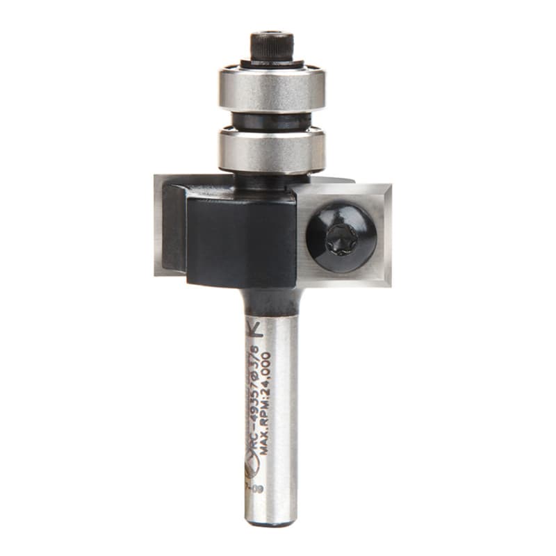 1-1/8" x 2-1/4" Insert Mini Superabbet Router Bit, 2-Flute, 1/4" Shank