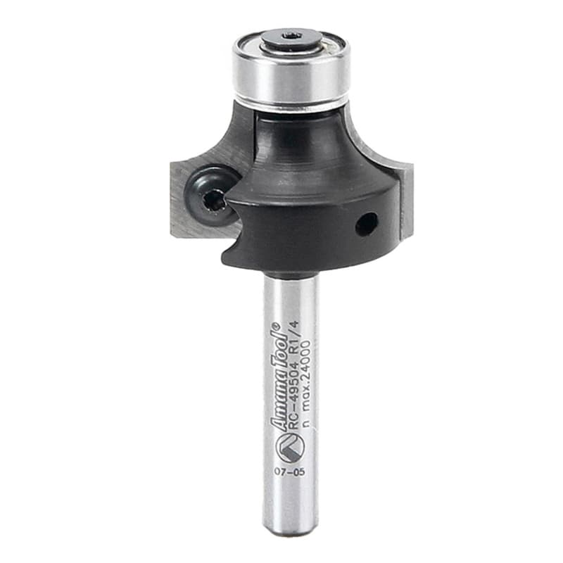 1" x 1/4" Radius In-Tech Insert Corner Round Bit, 2-Flute, 1/4" Shank