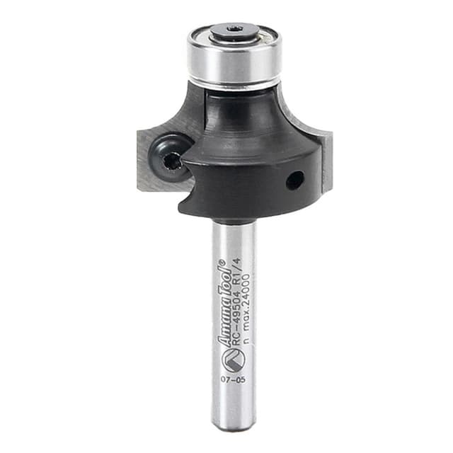 1" x 1/4" Radius In-Tech Insert Corner Round Bit, 2-Flute, 1/4" Shank