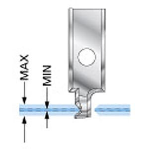 RCK-428 0.5mm - 1.5mm Solid Carbide Insert Cut/Quad Chamfer Knife for In-Groove System