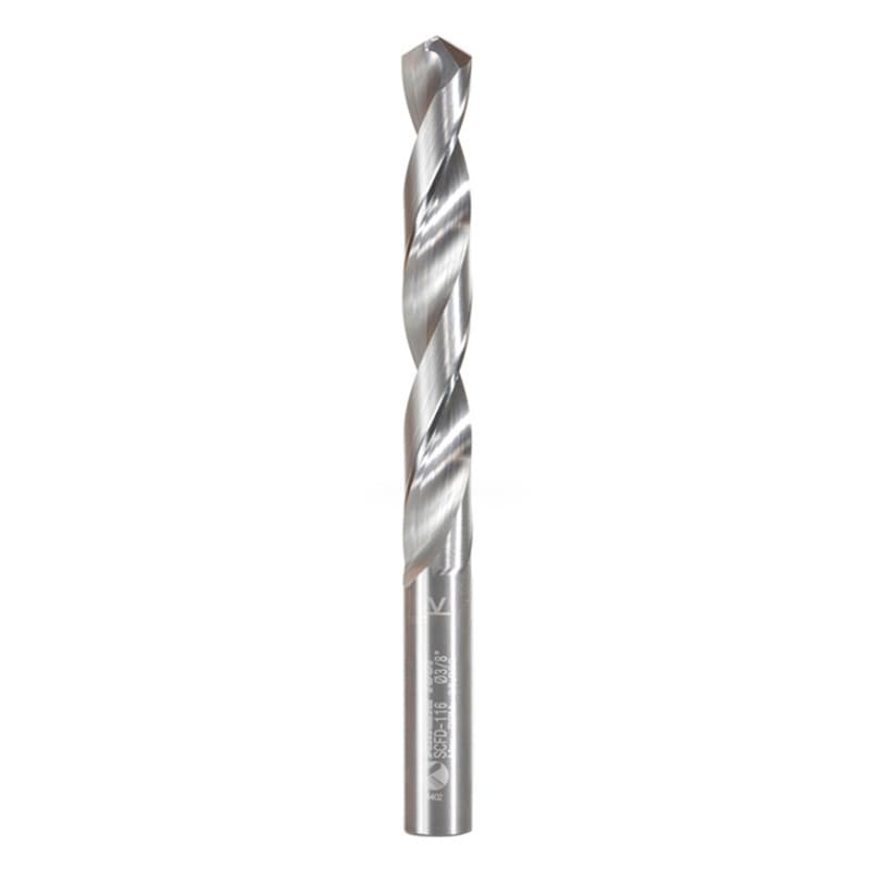 3/8" x 4-1/4" CNC 4-Facet 118° Drill Point Bit, 3/8" Shank
