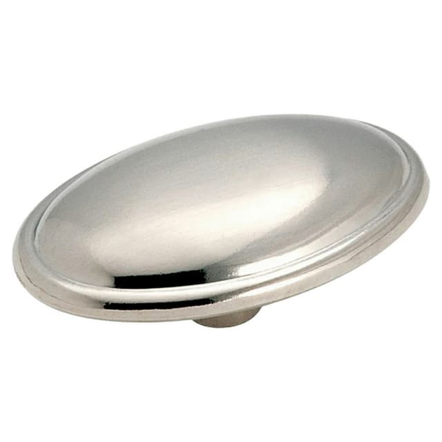 1-11/16" Allison Value Hardware Oval Knob, Brushed Chrome