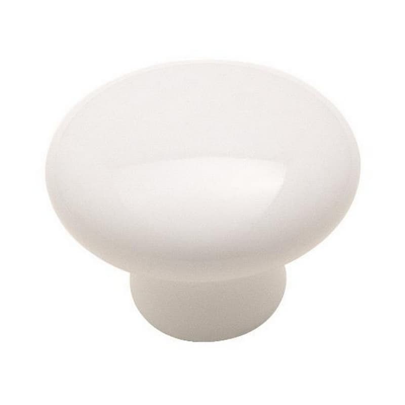 1-1/4" Everyday Heritage Round Knob, White