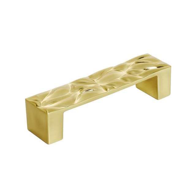 3-3/4" Calathea Handle Pull, Brushed Gold