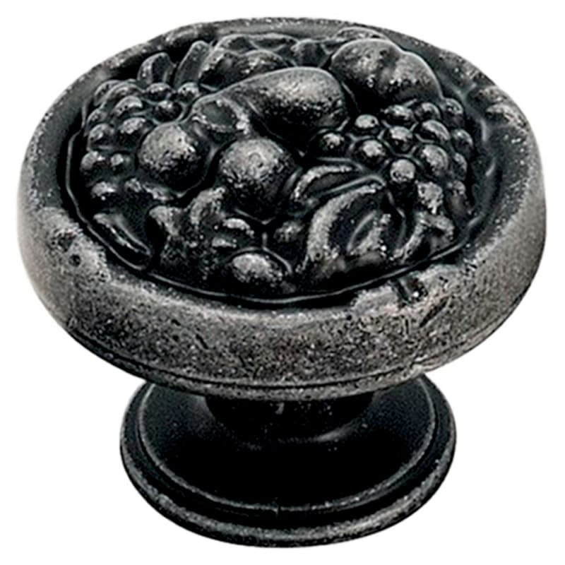 1-3/8" Natural Elegance Round Knob, Wrought Iron