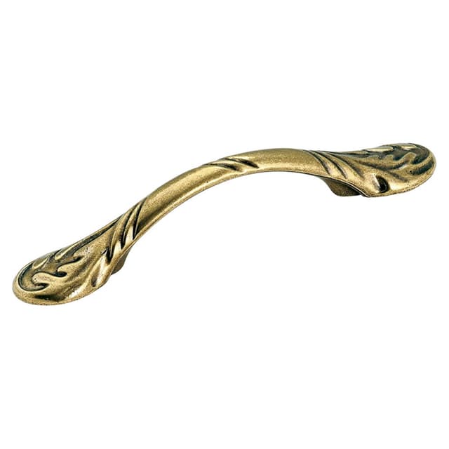 3" True Elegance Arch Pull, Burnished Brass, 5-1/4" Length