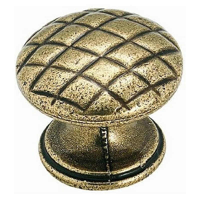 1-1/4" True Elegance Round Knob, Burnished Brass