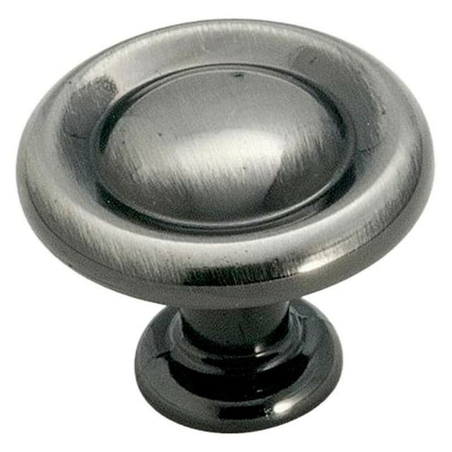 1-1/4" Hint of Heritage Round Knob, Pewter