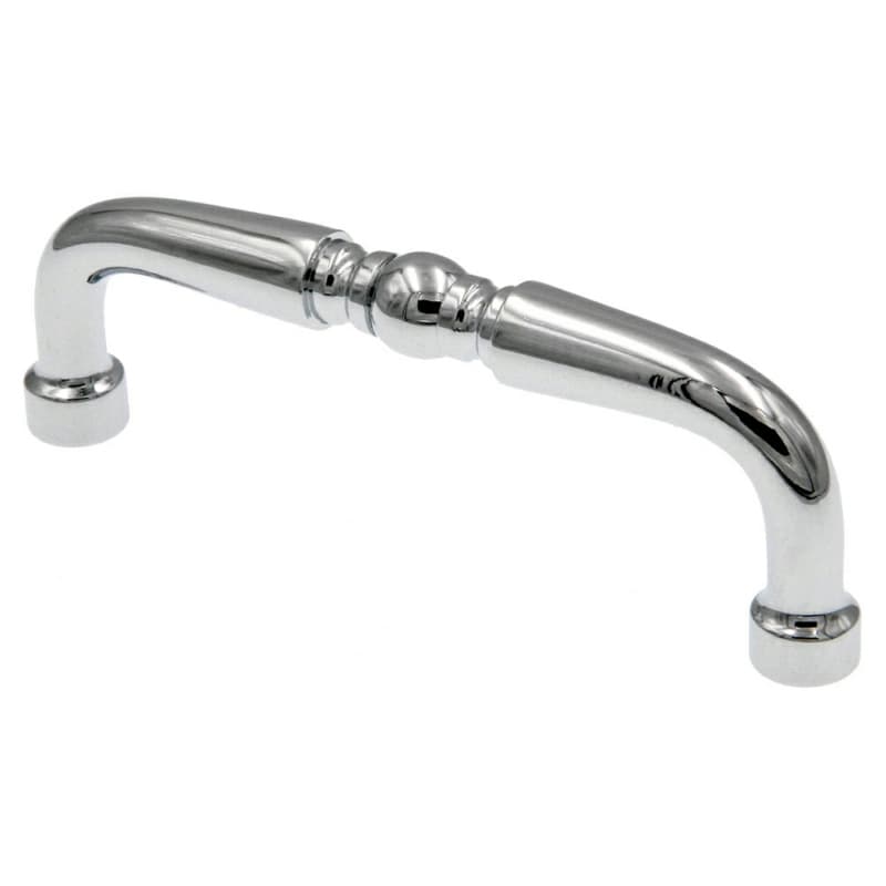 3" Allison Value Solid Brass Turned Wire Pull, Polished Chrome