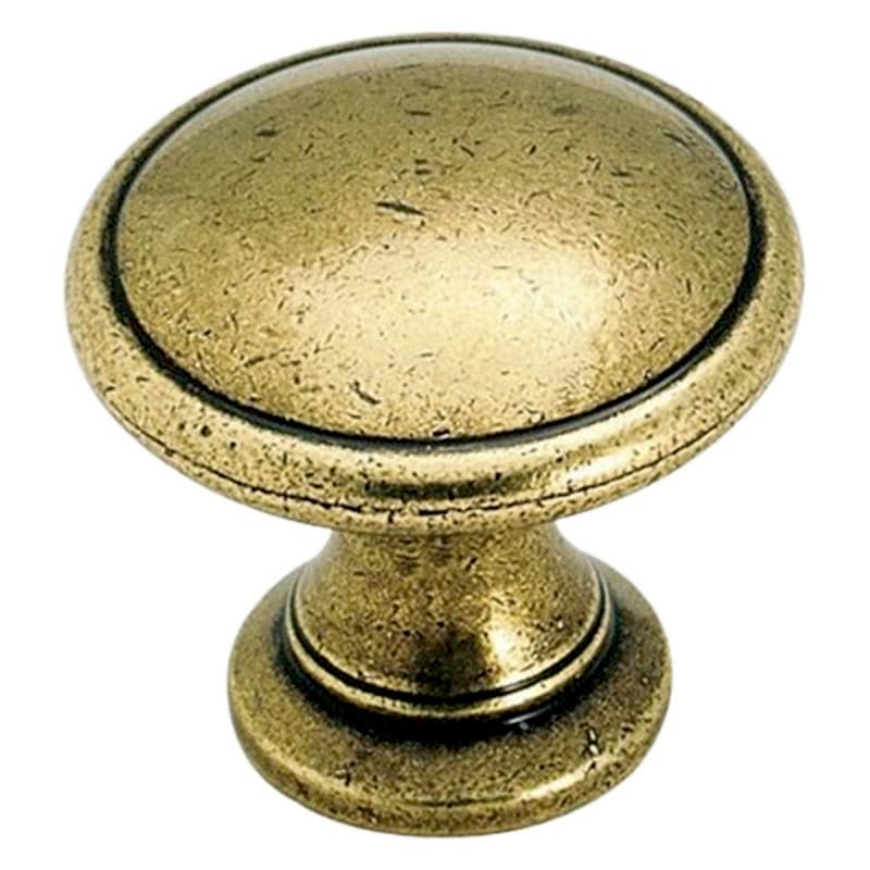 1-1/4" Hint of Heritage Mushroom Knob, Regency Brass