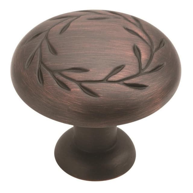 1-1/4" Inspirations™ Leaf Knob, Oil-Rubbed Bronze Finish