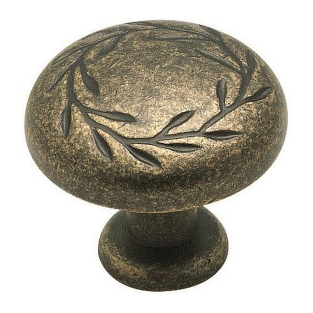 1-5/16" Nature's Splendor Round Knob, Weathered Brass