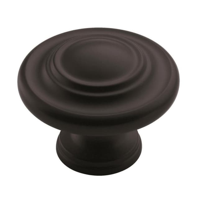 1-3/4" Inspirations 3-Ring Knob, Flat Black