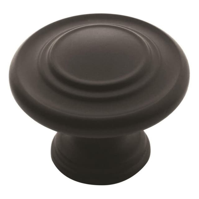 1-5/16" Inspirations™ 3-Ring Knob, Flat Black Finish