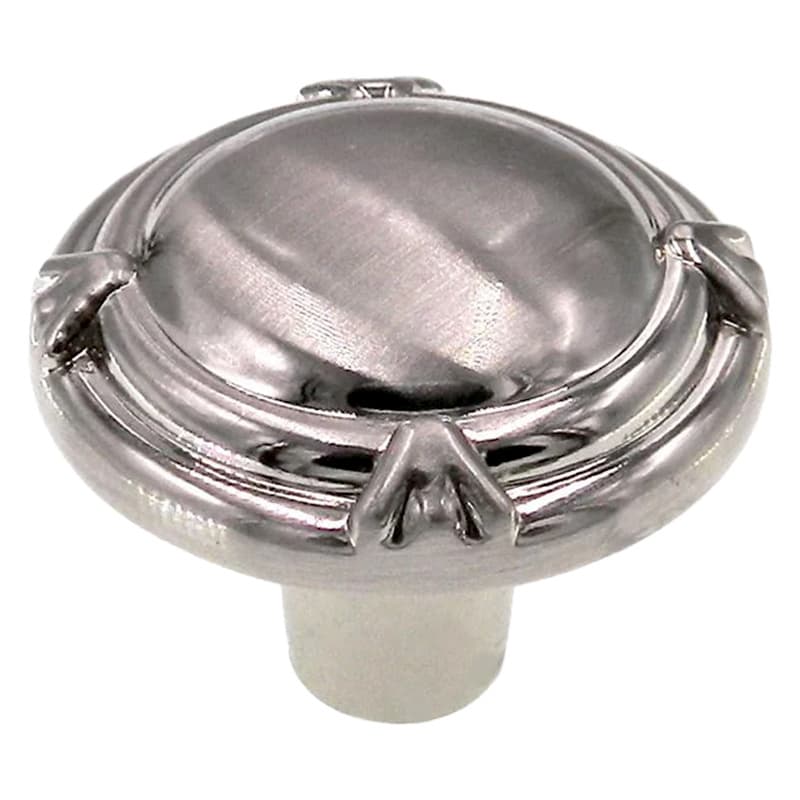 1-3/8" Clearance Round Knob, Sterling Nickel