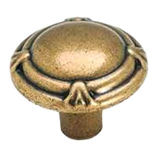 1-3/8" Clearance Round Knob, Regency Brass