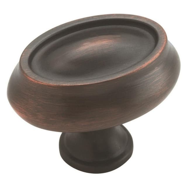 1-1/2" Manor Oval Knob, Oil-Rubbed Bronze Finish