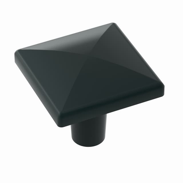 1-1/2" Extensity Square Knob, Flat Black