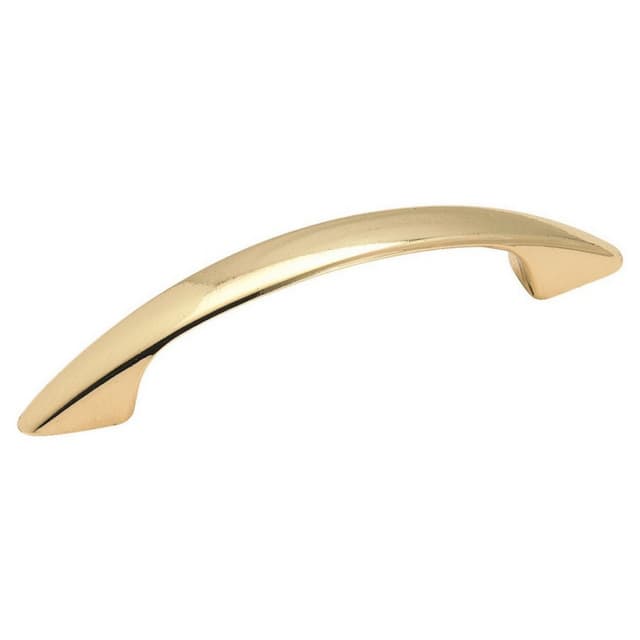 3" Everyday Heritage Arch Pull, Polished Brass, 4-1/16" Length