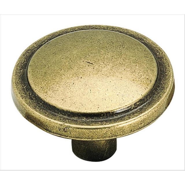 1-1/4" Everyday Heritage Round Knob, Burnished Brass, 13/16" Projection