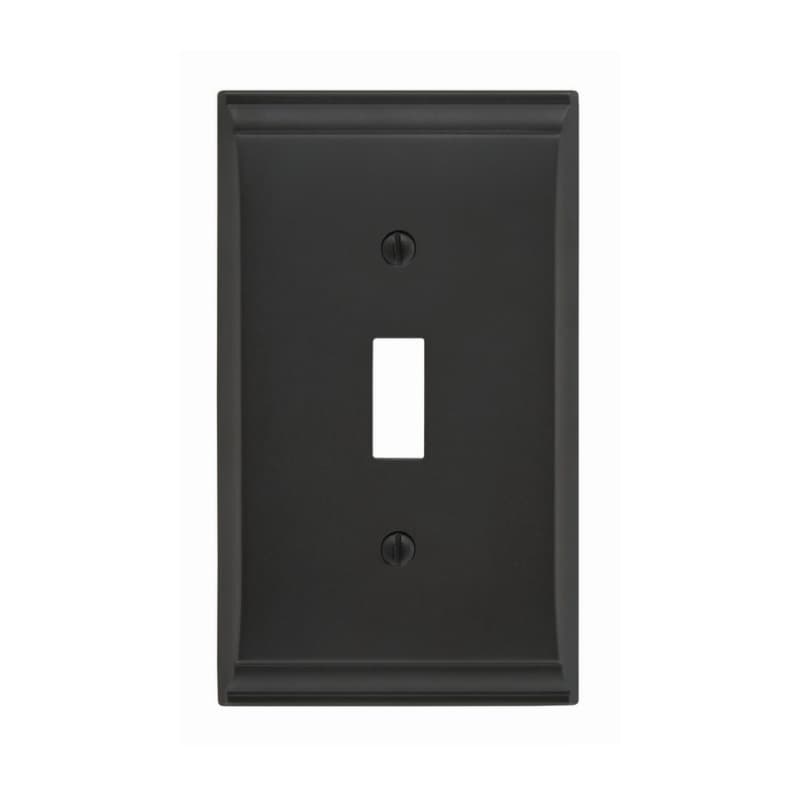 Candler 2-7/8" 1 Toggle Wall Plate, Black Bronze