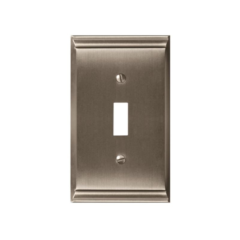 Candler 2-7/8" 1 Toggle Wall Plate, Satin Nickel