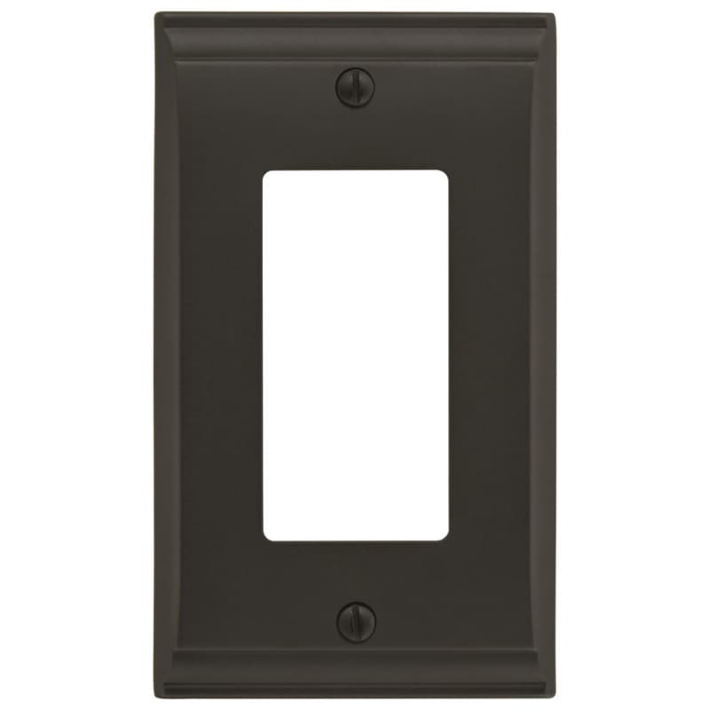 Candler 2-7/8" 1 Rocker Wall Plate, Black Bronze