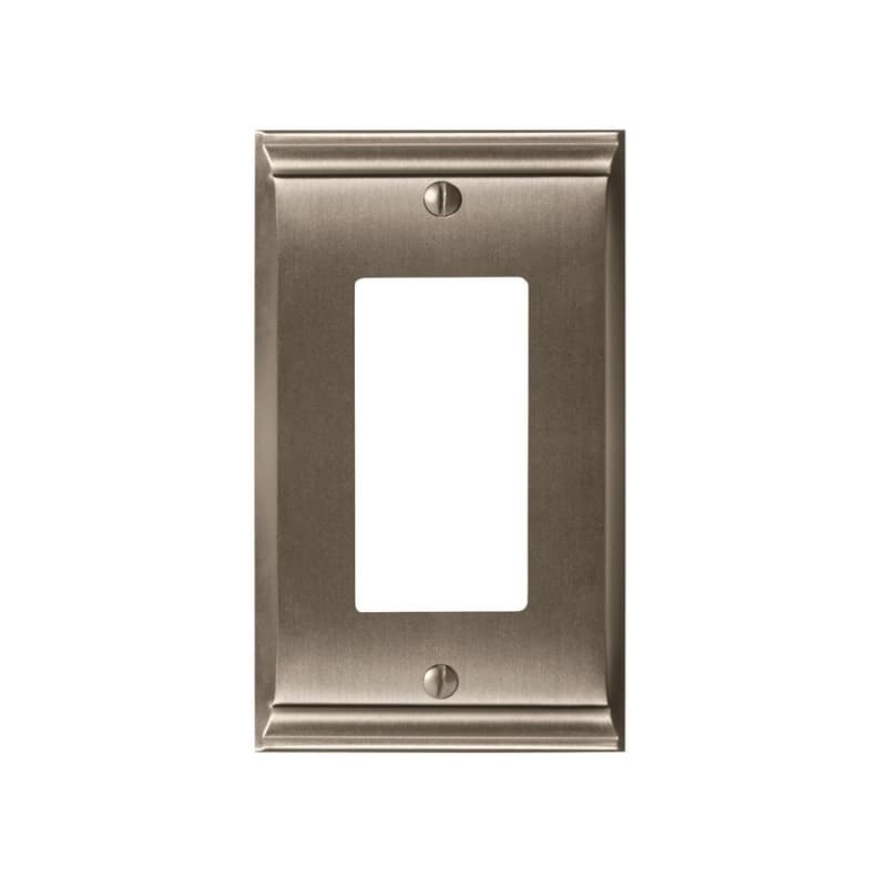 Candler 2-7/8" 1 Rocker Wall Plate, Satin Nickel