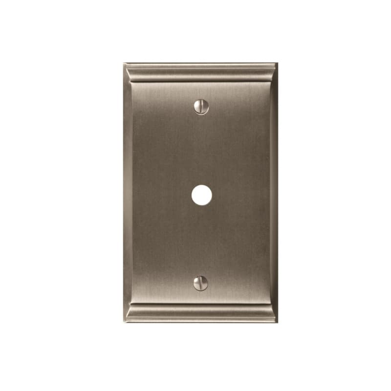 4-15/16" Candler 1 Cable Wall Plate, Satin Nickel