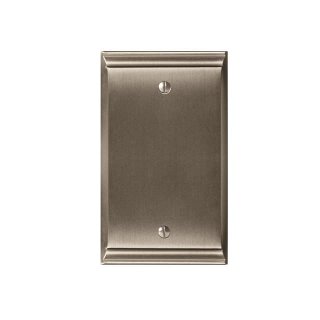 4-15/16" Candler 1 Blank Wall Plate, Satin Nickel