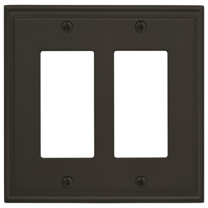 Mulholland 5" 2 Rocker Wall Plate, Black Bronze
