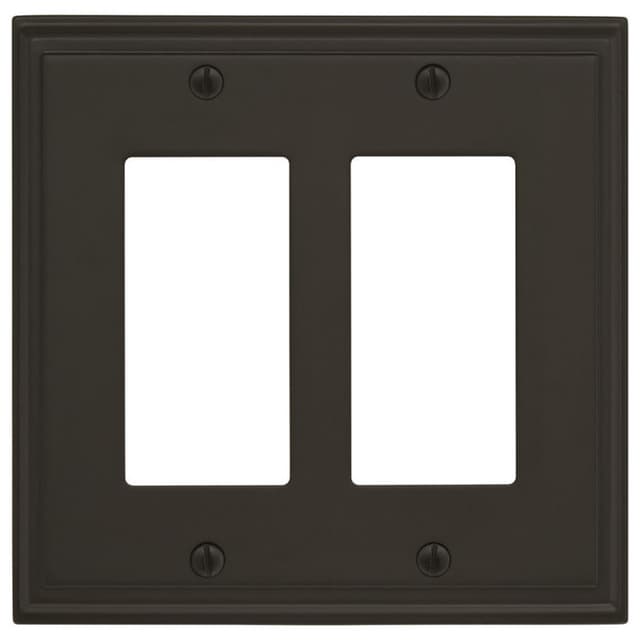 Mulholland 5" 2 Rocker Wall Plate, Black Bronze