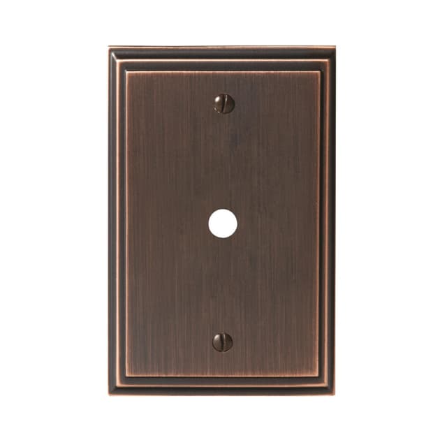 4-15/16" Mulholland 1 Cable Wall Plate, Oil-Rubbed Bronze