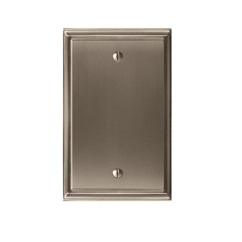 4-15/16" Mulholland 1 Blank Wall Plate, Satin Nickel