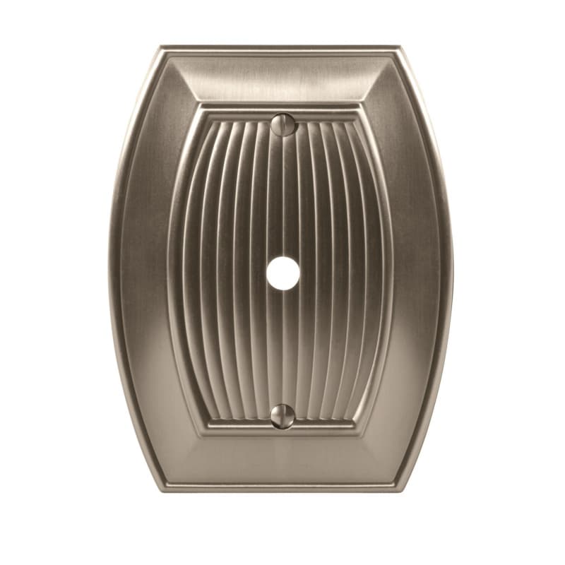 3-7/8" Sea Grass 1 Cable Wall Plate, Satin Nickel