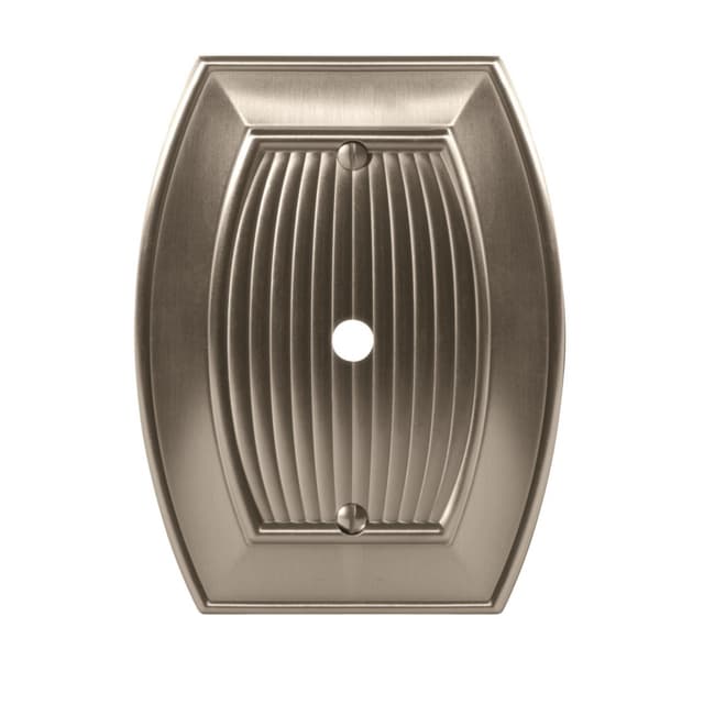 3-7/8" Sea Grass 1 Cable Wall Plate, Satin Nickel