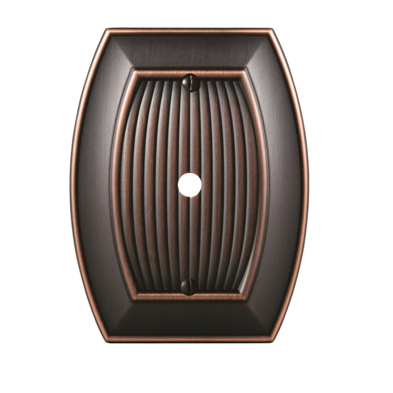 3-7/8" Sea Grass 1 Cable Wall Plate, Oil-Rubbed Bronze