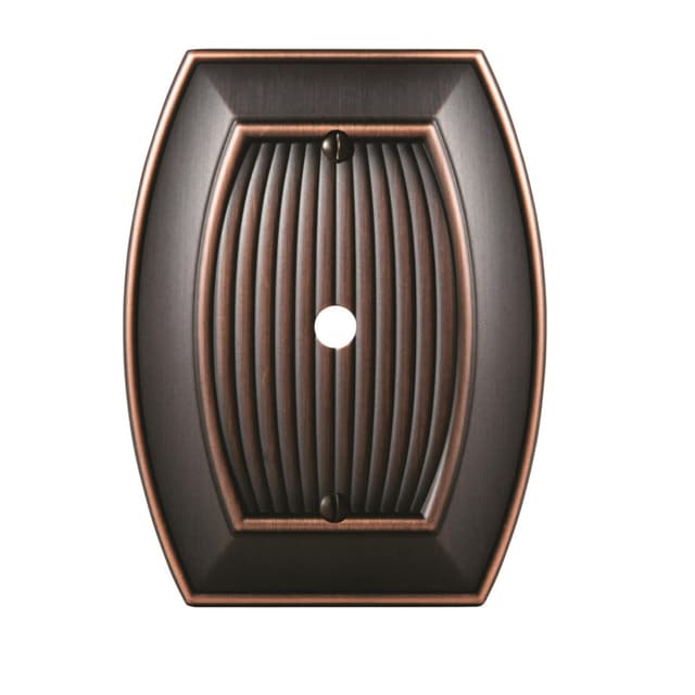 3-7/8" Sea Grass 1 Cable Wall Plate, Oil-Rubbed Bronze
