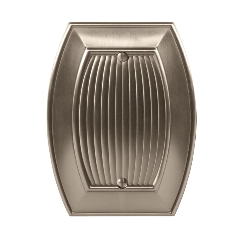 3-7/8" Sea Grass 1 Blank Wall Plate, Satin Nickel