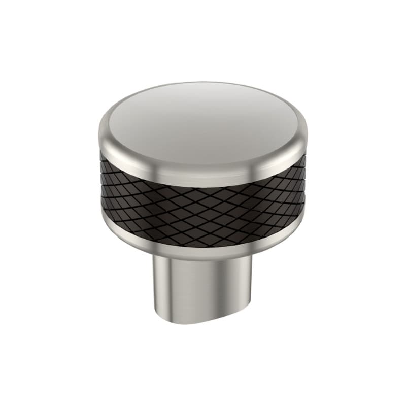 1-1/4" Esquire Round Cabinet Knob, Satin Nickel/Oil-Rubbed Bronze