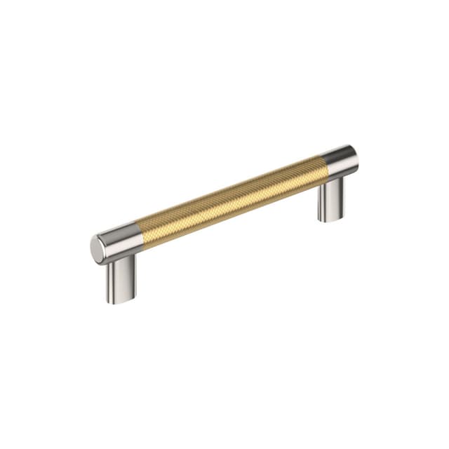 6-5/16" Esquire Cabinet Pull, Polished Nickel/Champagne Bronze