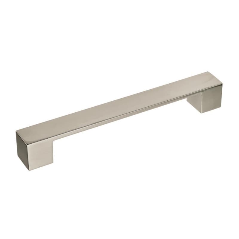 160mm Monument Bar Pull, Polished Nickel, 7-1/2" Length