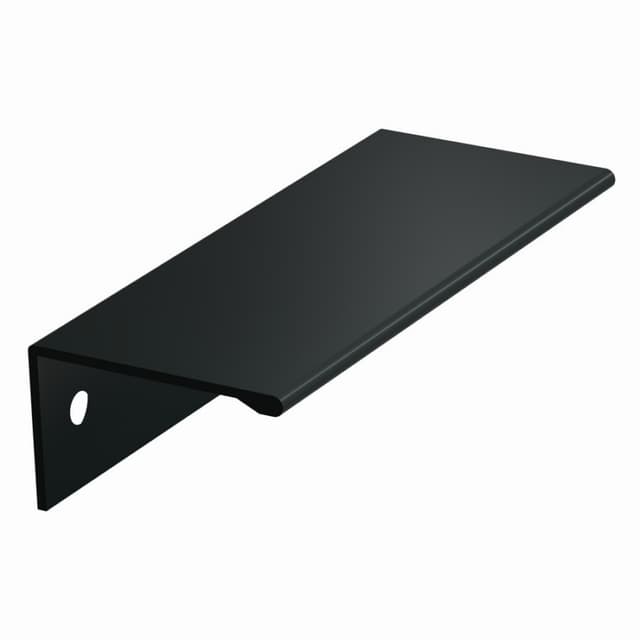 3" Edge Finger Pull, Flat Black